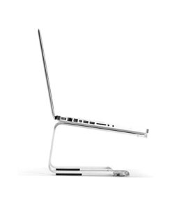 Griffin Elevator Laptop Stand - Ergonomic Computer Riser & Laptop Mount Made of Sturdy Brushed Aluminum - Supports Posture & Elevates Workspace with a Minimal Design, Classic Clear (2.5 Oz) Silver 11 310Hzkg1WCL 1