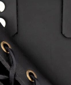 Armory Replicas - Genuine Bovine Leather Hawk Wood Sword Frog - Medieval Inspired Adjustable LARP Sabre Rapier Sword Weapon Frog Holster Holder Accessory Black Right 20 310MvBfRXnL