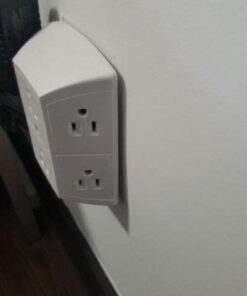 GE 6-Outlet Extender, Grounded Wall Tap, Adapter Spaced Outlets, 3-Prong, Multiple Plug, Quick and Easy Install, Cruise Essentials, UL Listed, White, 50759 1 Pack Standard Power Strip 36 310joQ3LlL