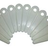 FORESTER - Poly Cut Trimmer Blades - 4 Inch Replacement Trimmer Blades for Weed Eater Grass Trimmer Replacement Parts for Stihl Weed Eater Blades Husqvarna Weed Wacker Universal Trimmer Head - 12 Pack