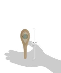 Happy Sales Melamine Soba, Rice Spoons, Asian Chinese Won Ton Soup Spoon, 6 Pack Green Abstract Design 5 311 KgkEXoL