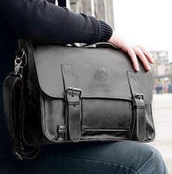 Berchirly Pu Leather Messenger Bags 14Inch Laptop Briefcases Handbag Men Document Carrier Crossbody Bag Large Style1_black 8 31123meVupL