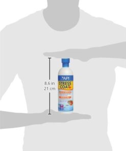 API STRESS COAT Aquarium Water Conditioner 16-Ounce Bottle 16 oz Aquarium Treatment 30 311KgcoLiL