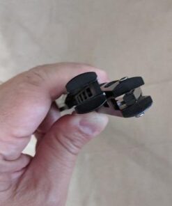 Moon Boat 2PCS Butterfly Knife Trainning Practice Comb Unsharpened Blade Black Silver 32 311LtcH6IdL