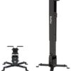 QualGear QG-PM-002-BLK Universal Projector Ceiling Mount, Black