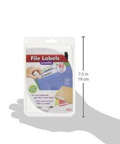 Jokari Label Once Erasable File Labels Starter Kit with 80 Labels, Eraser and Pen 5 312GnZcFAqL