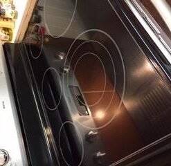 Cerama Bryte Combo Kit POW-R Grip, Scraper, Pad & Removes Tough Stains Cooktop and Stove Top Cleaner for Glass - Ceramic Surfaces, 10 Ounces, 4 Piece 64 312tam0KxL