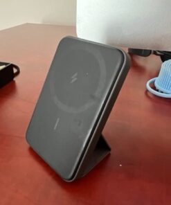 Anker Magnetic Battery (MagGo), 5,000 mAh Foldable Magnetic Wireless Portable Charger and USB-C for iPhone 15/15 Plus/15 Pro/15 Pro Max, iPhone 14/13 Series (Interstellar Gray) Interstellar Gray 71 3134170vgML