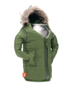Puffin - The Pahka Beverage Parka | Insulated Can & Bottle Coolers That Keep Soda and Beer Cold | Thermocooler Sleeve Cover | 12 oz Olive Green 6 314ODPDXrZL