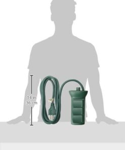 Master Electrician SP-049 3 outlet Power Stake, Green 5 314P85ZiWYL