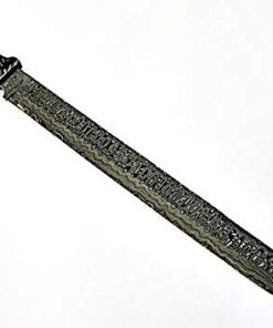 Alternative view of Sw-555, Handmade Damascus Steel 23 Inches Sword - Beautiful G-10 Micarta Handle with Damascus Steel Bolsters