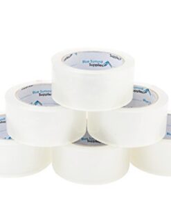 Heavy Duty Packaging Tape, Clear Packing Tape Designed for Moving Boxes, Shipping, Office, and Storage, Commercial Grade 2.7mil Thickness, 60 Yards Length, 360 Total Yards 6 8 314sOg6JvoL
