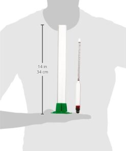 Naruekrit R3-XIKQ-AD0G Proof and Tralle Hydrometer with 12" Glass Test Jar 5 3159up8yZL