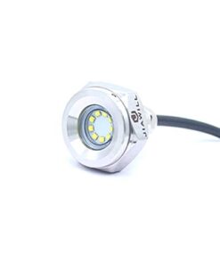 Jiawill 316L Stainless Steel Underwater 1/2" NPT 9 to 30V 27w Boat Drain Plug Light with Internal Driver and Overheat Protection 3 Years Warranty (Blue) Blue 26 315b WvkA3L