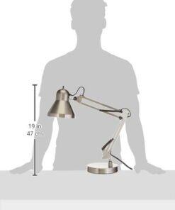 Boston Harbor WK-618E-3L Swing Arm Lamp Holder for Desk Lamp, Brushed Nickel,Grey 24 315oIs9QhwL