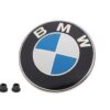 BMW Hood Emblem Logo Badge Roundel 82mm Genuine OE 51148132375 + Grommets 51141807495 23 317VKh3Eg6L