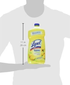 Lysol Multi-Surface Cleaner, Sanitizing and Disinfecting Pour, to Clean and Deodorize, Sparkling Lemon and Sunflower Essence, 40 Fl Oz 40 Fl Oz (Pack of 1) 24 317bpnNzKgL