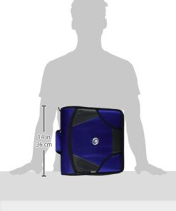 Case it King Size Mighty Zip Tab Binder, 3 Rings, 4" Capacity, 11 X 8.5, Blue 25 317gXcjP1hL