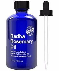Radha Beauty - Huge 4 oz. Rosemary Essential Oil - 100% Pure Therapeutic Grade, Steam Distilled for Aromatherapy, Relaxation, Scalp, Healthy Hair Growth, Anti-Aging, Dry Skin 4 Fl Oz (Pack of 1) 31 318iwDNmUdL