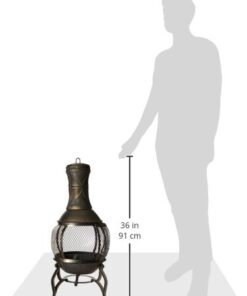 Deckmate Corona 3 Ft. High Outdoor Steel Chimenea Fireplace Model 28063 26 318qjvaoAIL