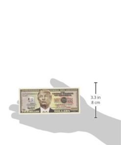 Set of 5 - Donald Trump Dump Trump Four Billion Dollar Bill - Highly Collectible Novelty Dollar - Funny for Democrats or Republicans - Give The Gift of Laughter- Funniest Political Gift of 2016 5 3193Vk2zc1L