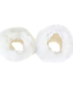ECOSCO Faux Fur Soft Wrist Cuff Warmers Winter Furry Wrist Warmers for Women Girls White 18 31950mlhVEL