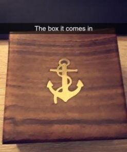 Hampton Nautical Solid Brass Gentlemen's Compass with Rosewood Box, 4", Brass 22 319KbgVBJUL