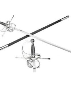 MASTER CUTLERY Ace Martial Arts Supply Renaissance Rapier Fencing Sword with Swept Hilt Guard