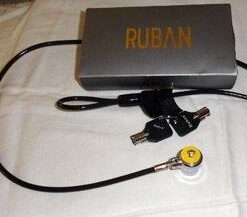 RUBAN Notebook Lock and Security Cable (PC/Laptop) Two Keys 6.2 Foot (Black) only fit Security Slot (7x3mm) 32 319fuHCmzoL