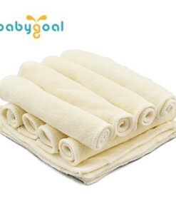 babygoal Baby Cloth Wipes 12 Pack, Washable Reusable Rayon from Bamboo Small Saliva Towels for Newborns, Ultra-Soft Cloth Face Wipes Beige 4.92x4.92 Inch (Pack of 12) 23 319lwEZC5cL