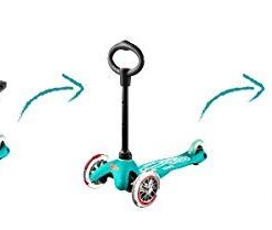 Micro Kickboard - Mini 3in1 Deluxe 3-Stage Ride-on Micro Scooter Toddler Toys for Ages 12 Months to 5 Years Aqua 16 319noiHD2GL