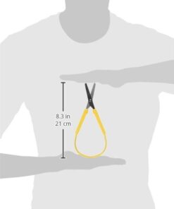 Alternative view of School Smart Loop Scissors, 8 Inches, Yellow,84838