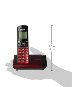 VTech CS6719-16 DECT 6.0 Phone with Caller ID/Call Waiting, 1 Cordless Handset, Red 1 Handset 23 31AD2wxUKYL