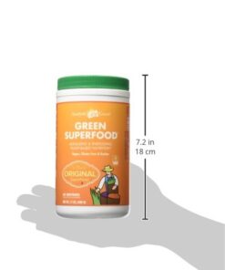 Amazing Grass Greens Blend Superfood: Super Greens Powder Smoothie Mix for Boost Energy ,with Organic Spirulina, Chlorella, Beet Root Powder, Digestive Enzymes & Probiotics, Original, 60 Servings Superfood - Original 60 Servings (Pack of 1) 30 31AL6wKSoL