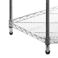 Shelving Inc. Pentagon Corner Wire Shelving with 4 Tier Shelves - 72" h, Weight Capacity 800lbs Per Shelf 72"h 6 31B4a6jfsYL