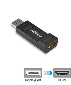 gofanco DisplayPort to HDMI Adapter Converter Dongle 1080P - Male to Female DP to HDMI for DisplayPort Enabled Desktops and Laptops to Connect to HDTV/HDMI Displays - Black (DPHDMID) 9 31BUcijWuqL