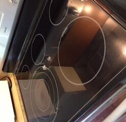 Cerama Bryte Combo Kit POW-R Grip, Scraper, Pad & Removes Tough Stains Cooktop and Stove Top Cleaner for Glass - Ceramic Surfaces, 10 Ounces, 4 Piece 65 31BhUaaaX5L