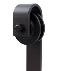 TMS 6.6 FT Country Dark Coffee Steel Sliding Barn Wood Door Hardware Antique 6.6 FT (79") 24 31C4bM1bK8L