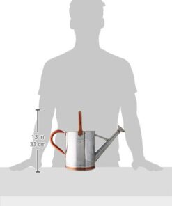 Gardman 8326 Galvanized Steel Watering Can with Copper Accents, 1-Gallon 17 31DJLHEVS4L