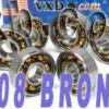 8 Skateboard Bearing Bronze Cage Open Ball Bearings VXB Brand