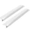 ITEMporia Silicone Stove Gap Covers (2 Pack), Easy Clean Heat Resistant Oven Gap Filler To Seal Between Stovetop and Counter (25 Inches, Translucent White)) 25 Inches 11 31DjhunSJXL