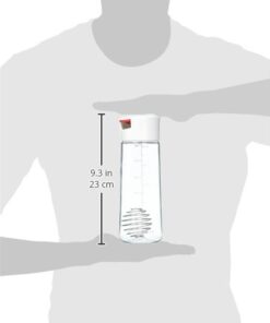 Whiskware Tritan Plastic BlenderBall Whisk Leak Proof Salad Shaker Bottle for Fresh, Homemade Dressings, 2.5 Cups, White 15 31E67O5iITL