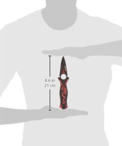 TAC Force TF-707 Series Assisted Opening Folding Knife, Black Half-Serrated Blade, Dragon Handle, 4-1/2-Inch Closed Red 20 31EDxTIyzTL