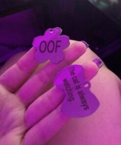 GoTags Stainless Steel Pet ID Tags, Personalized Dog Tags and Cat Tags, up to 8 Lines of Custom Text, Engraved on Both Sides, in Bone, Round, Heart, Bow Tie and More Regular (Pack of 1) 34 31EWMgk1SML