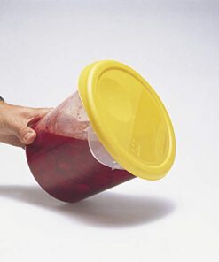 Rubbermaid Commercial Products Plastic Round Food Storage Container for Kitchen/Food Prep/Storing, 4 Quart, Clear, Container Only (FG572124CLR) (Lid not included) 4 Qt. 9 31EiiaLufL 1