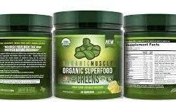 Organic Muscle Superfood Greens Powder Drink Mix - Organic Super Green Detox Supplement for Gut & Digestive Health with Spirulina, Chlorella, Probiotic & Prebiotic - Vegan & Non-GMO, 30 Servings Citrus Sunrise Greens X-Large (Pack of 1) 39 31F7OlagibL