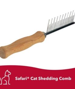 Coastal Pet Safari Cat Shedding Comb - Prevents Hairballs - Daily-Use Cat Deshedding Brush - For Cats with Short and Long Hair - One Size 21 31F8oZ9JK3L