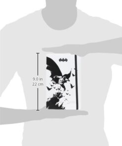 Moleskine Limited Edition Batman Notebook, Hard Cover, Large (5" x 8.25") Ruled/Lined, White, 240 Pages White, Ruled 28 31FJ Emw1NL