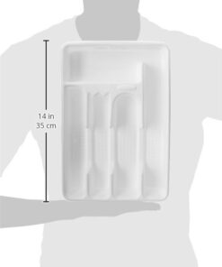 Rubbermaid Cutlery Tray, Small, White 13 31FcSgURxAL
