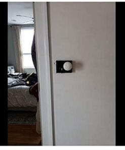 A29 Porcelain Rim Lock Knob Set, White Color, Black Powder Coat Stem 21 31GAwIz457L